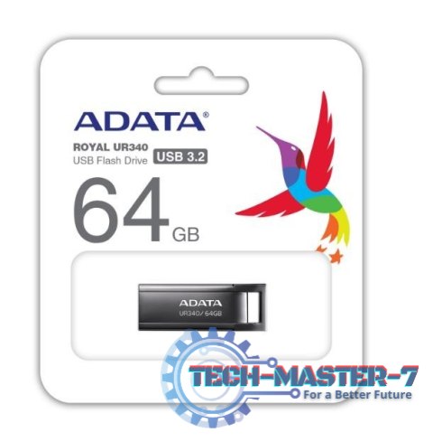 Pendrive UR340 64GB USB3.2 Gen1 Czarny Pendrive UR340 64GB USB3.2 Gen1 Czarny