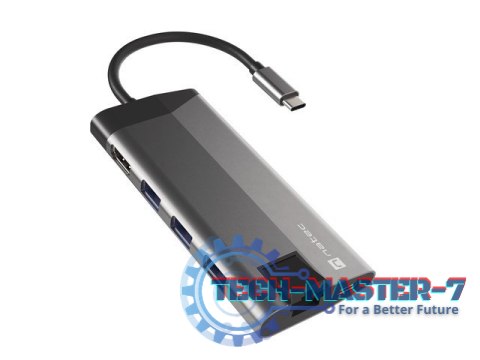 Stacja dokująca Multiport Fowler Plus USB-C PD, 3x USB 3.0, HDMI 4K, RJ45, SD, micro SD Stacja dokująca Multiport Fowler Plus USB-C PD, 3x USB 3.0, HDMI 4K, RJ45, SD, micro SD