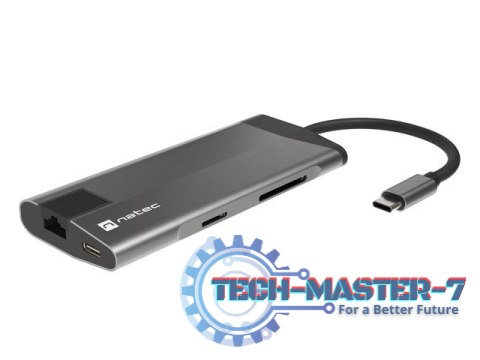 Stacja dokująca Multiport Fowler Plus USB-C PD, 3x USB 3.0, HDMI 4K, RJ45, SD, micro SD Stacja dokująca Multiport Fowler Plus USB-C PD, 3x USB 3.0, HDMI 4K, RJ45, SD, micro SD