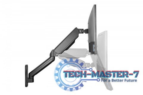 Uchwyt ścienny pojedynczy, 1xLCD, max. 32", max. obciążenie 9kg, ze sprężyną gazową, obrotowy Uchwyt ścienny pojedynczy, 1xLCD, max. 32", max. obciążenie 9kg, ze sprężyną gazową, obrotowy