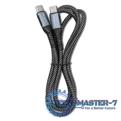 Kabel USB 2.0 typ C | USB 2.0 typ C 100W | QC 3.0| PD | 1.5m | Czarny Kabel USB 2.0 typ C | USB 2.0 typ C 100W | QC 3.0| PD | 1.5m | Czarny