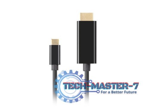 Kabel USB-C(M)->HDMI(M) 4K 60HZ czarny Kabel USB-C(M)->HDMI(M) 4K 60HZ czarny