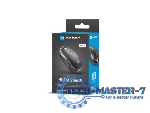 Mysz Vireo 2 1000 DPI optyczna USB Czarna Mysz Vireo 2 1000 DPI optyczna USB Czarna