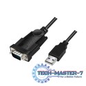 Adapter USB do portu szeregowego DB9, 1.5m Adapter USB do portu szeregowego DB9, 1.5m