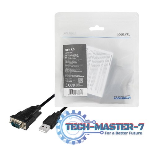 Adapter USB do portu szeregowego DB9, 1.5m Adapter USB do portu szeregowego DB9, 1.5m