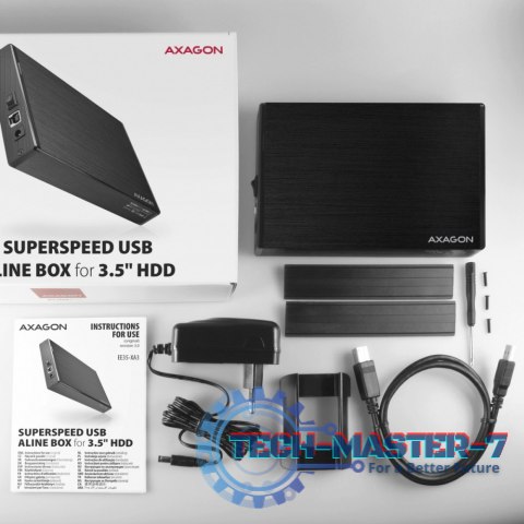 EE35-XA3 Obudowa zewnętrzna aluminiowa, USB 3.2 Gen 1 SATA 3G 3.5" EE35-XA3 Obudowa zewnętrzna aluminiowa, USB 3.2 Gen 1 SATA 3G 3.5"