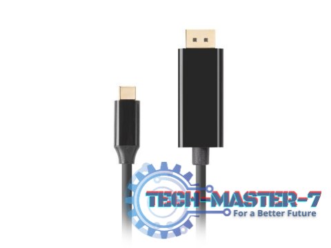 Kabel USB-C (M)->Displayport 3M 4K 60HZ czarny Kabel USB-C (M)->Displayport 3M 4K 60HZ czarny