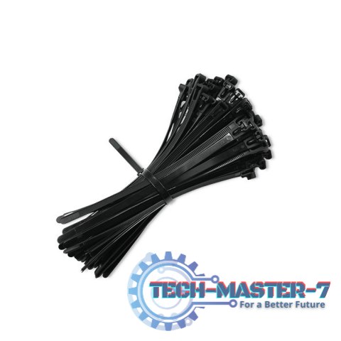 Opaski zaciskowe wielorazowe/trytytki | 7.2*300mm | Nylon UV | Czarne Opaski zaciskowe wielorazowe/trytytki | 7.2*300mm | Nylon UV | Czarne