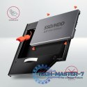 RSS-CD09 Ramka na 2,5" SSD-HDD do gniazda DVD, 9.5mm LED aluminium
