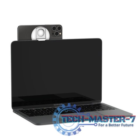 Uchwyt magnetyczny iPhone do MacBooka bialy Uchwyt magnetyczny iPhone do MacBooka bialy