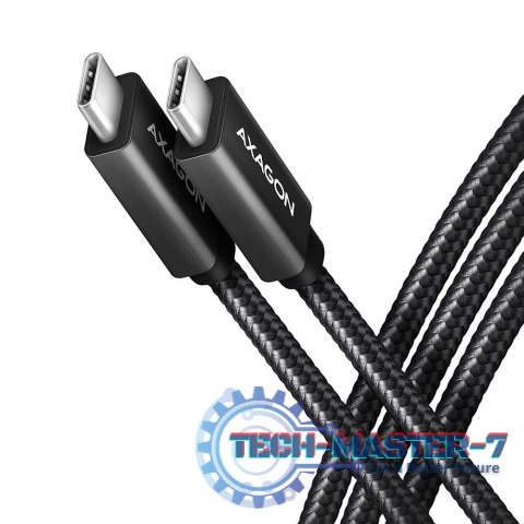 BUCM32-CM10AB Kabel USB-C - USB-C 3.2 Gen 2, 1m, PD 100W, 5A, 4K HD, ALU, oplot, czarny BUCM32-CM10AB Kabel USB-C - USB-C 3.2 Gen 2, 1m, PD 100W, 5A, 4K HD, ALU, oplot, czarny