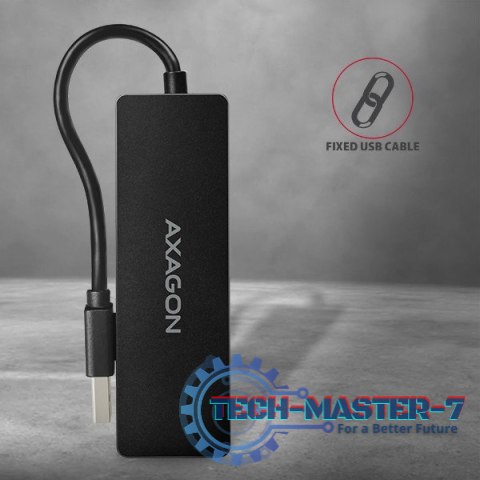 HUE-G1A Hub 4-portowy USB 3.2 Gen 1 SLIM, kabel Type-A 14cm HUE-G1A Hub 4-portowy USB 3.2 Gen 1 SLIM, kabel Type-A 14cm