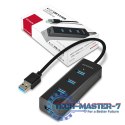 HUE-S2B Hub 4-portowy USB 3.2 Gen 1 charging hub, 30cm kabel, microUSB dodatkowe zasilanie HUE-S2B Hub 4-portowy USB 3.2 Gen 1 charging hub, 30cm kabel, microUSB dodatkowe zasilanie