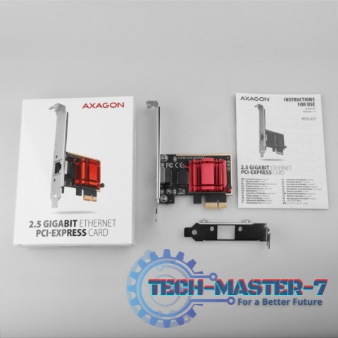 PCEE-G25 Karta sieciowa PCIe 1 x 2.5 Gigabit Ethernet port RJ-45 Realtek, PXE, SP & LP PCEE-G25 Karta sieciowa PCIe 1 x 2.5 Gigabit Ethernet port RJ-45 Realtek, PXE, SP & LP