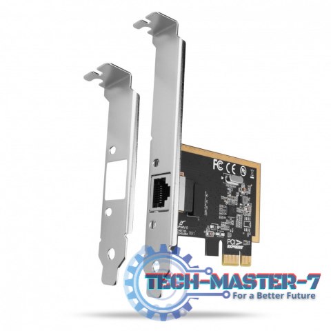 PCEE-GRF Karta sieciowa PCIe 1x Gigabit Ethernet port RJ-45 Realtek SP & LP PCEE-GRF Karta sieciowa PCIe 1x Gigabit Ethernet port RJ-45 Realtek SP & LP