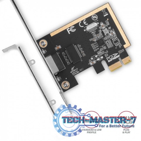 PCEE-GRF Karta sieciowa PCIe 1x Gigabit Ethernet port RJ-45 Realtek SP & LP PCEE-GRF Karta sieciowa PCIe 1x Gigabit Ethernet port RJ-45 Realtek SP & LP