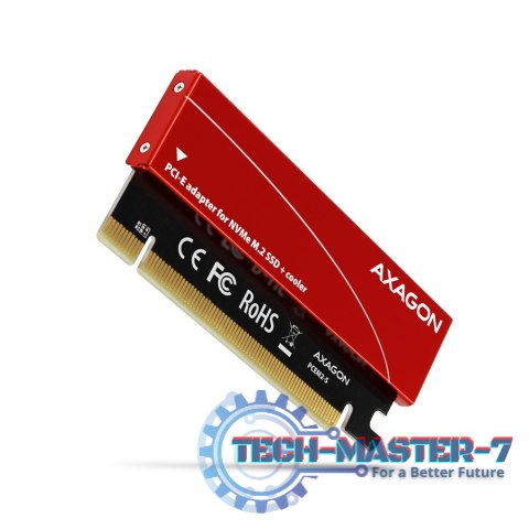 PCEM2-S Adapter wewnętrzny PCIe x16, 1x M.2 NVMe M-key slot aluminiowa osłona PCEM2-S Adapter wewnętrzny PCIe x16, 1x M.2 NVMe M-key slot aluminiowa osłona
