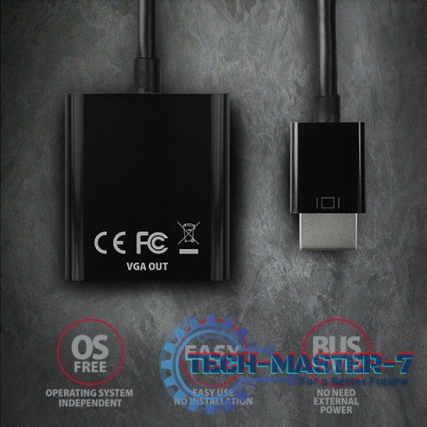 RVH-VGN Adapter HDMI -> VGA FULLHD 1920*1200 RVH-VGN Adapter HDMI -> VGA FULLHD 1920*1200