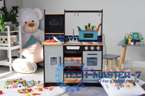 Duża drewniana kuchnia dla dzieci akcesoria ECOTOYS ECOTOYS Duża drewniana kuchnia dla dzieci akcesoria ECOTOYS ECOTOYS