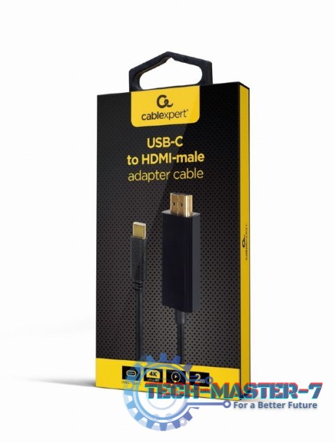 Kabel USB-C do HDMI male 4K 30Hz 2m Kabel USB-C do HDMI male 4K 30Hz 2m