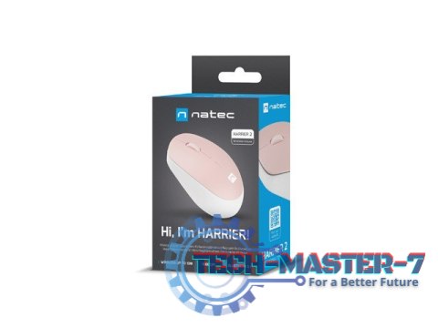Mysz bezprzewodowa Harrier 2 Bluetooth 5.1 biało-różowa Mysz bezprzewodowa Harrier 2 Bluetooth 5.1 biało-różowa