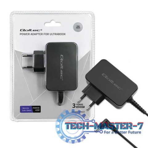 Zasilacz do ultrabooka Asus 45W | 19V | 2.37A | 3.0x1.0 Zasilacz do ultrabooka Asus 45W | 19V | 2.37A | 3.0x1.0