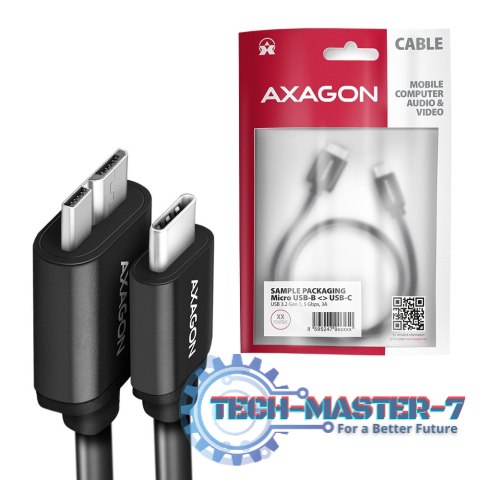 BUMM3-CM10AB Kabel Micro-B USB, USB-C 3.2 Gen 1, 1m, 3A, ALU, PVC Czarny BUMM3-CM10AB Kabel Micro-B USB, USB-C 3.2 Gen 1, 1m, 3A, ALU, PVC Czarny