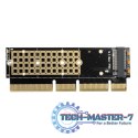 PCEM2-1U Adapter wewnętrzny PCIe x16/x8/x4, M.2 NVMe M-key slot, 1U PCEM2-1U Adapter wewnętrzny PCIe x16/x8/x4, M.2 NVMe M-key slot, 1U