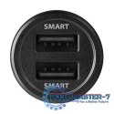 PWC-5V5 Ładowarka samochodowa 24W, 2x port Smart 5V-2.4A + 2.4A