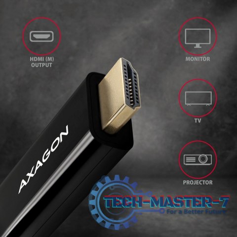 RVDM-HI14C2 Konwerter/kabel aktywny Mini DP > HDMI 1.4 kabel 1.8m4K/30Hz RVDM-HI14C2 Konwerter/kabel aktywny Mini DP > HDMI 1.4 kabel 1.8m4K/30Hz