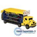 Tor wyścigowy samochodowy laweta transporter 6 el. żółty