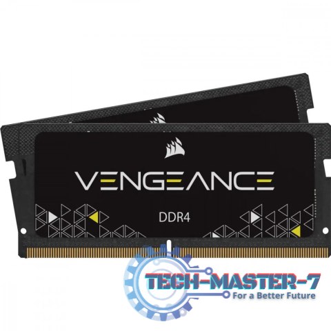 Pamięć DDR4 Vengeance 32GB/3200 (2*16GB) CL22 SODIMM, czarna Pamięć DDR4 Vengeance 32GB/3200 (2*16GB) CL22 SODIMM, czarna