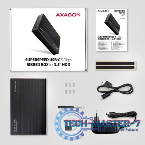 EE35-GTR Obudowa zewnętrzna aluminiowa USB3.2 Gen1 - SATA 6G 3.5" EE35-GTR Obudowa zewnętrzna aluminiowa USB3.2 Gen1 - SATA 6G 3.5"