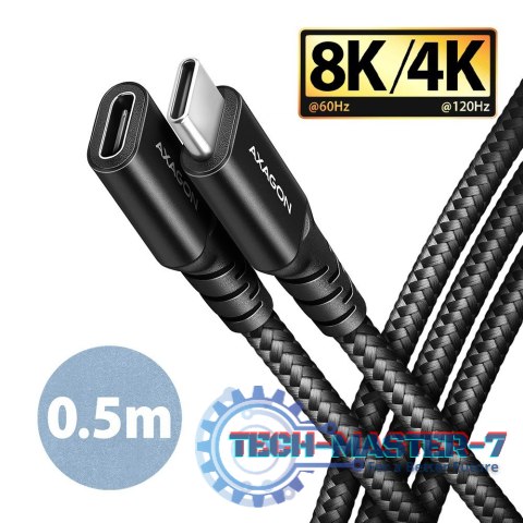 BUCM32-CF05AB Kabel przedłużacz Gen2 USB-C - USB-C 0.5m, 5A, 20Gbps, PD 240W, oplot, czarny BUCM32-CF05AB Kabel przedłużacz Gen2 USB-C - USB-C 0.5m, 5A, 20Gbps, PD 240W, oplot, czarny