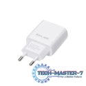 Ładowarka sieciowa 25W GaN USB-C PD 3.0 bez kabla, biała