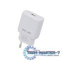 Ładowarka sieciowa 25W GaN USB-C PD 3.0 bez kabla, biała