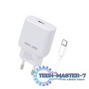 Ładowarka sieciowa 30W GaN USB-C + kabel USB-C, biały