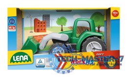 Traktor z łyżką w pudełku Workies