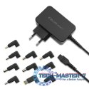 Uniwersalny zasilacz sieciowy 65W | 10 wtyczek Uniwersalny zasilacz sieciowy 65W | 10 wtyczek