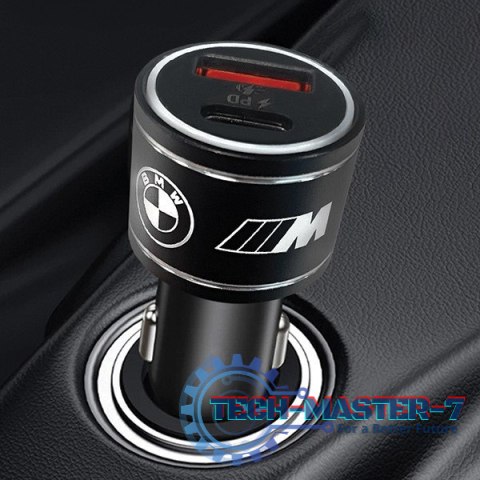 Ładowarka samochodowa 20W PD-QC 3.0 Fast Charging Czarna Ładowarka samochodowa 20W PD-QC 3.0 Fast Charging Czarna