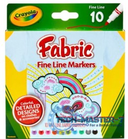 Markery do tkanin Crayola 10 sztuk