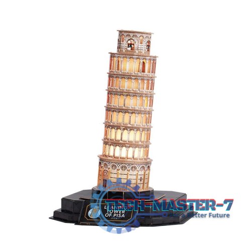 Puzzle 3D LED Krzywa wieża w Pizie (wersja nocna) Puzzle 3D LED Krzywa wieża w Pizie (wersja nocna)