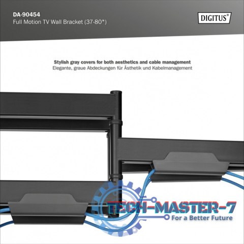 Uchwyt ścienny do TV 37-80" max. obciążenie 60kg, VESA max. 600x400 z regulacją w pionie i poziomie Uchwyt ścienny do TV 37-80" max. obciążenie 60kg, VESA max. 600x400 z regulacją w pionie i poziomie