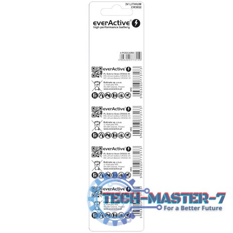 Baterie litowe mini CR3032 blister 4 szt. Baterie litowe mini CR3032 blister 4 szt.