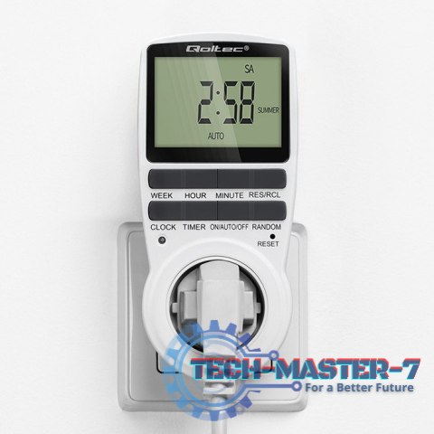 Elektroniczny programator czasowy PC0628 | 3680W | 16A | LCD Elektroniczny programator czasowy PC0628 | 3680W | 16A | LCD