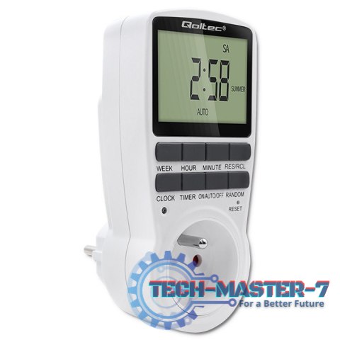 Elektroniczny programator czasowy PC0628 | 3680W | 16A | LCD Elektroniczny programator czasowy PC0628 | 3680W | 16A | LCD