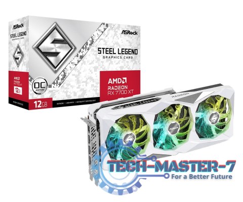 Karta graficzna Radeon RX 7700 XT STEEL LEGEND OC 12G GDDR6 192bit Karta graficzna Radeon RX 7700 XT STEEL LEGEND OC 12G GDDR6 192bit