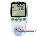 Watomierz Licznik zużycia energii PM0627 z historią pomiaru | 3680W | 16A | LCD Watomierz Licznik zużycia energii PM0627 z historią pomiaru | 3680W | 16A | LCD