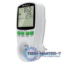 Watomierz Licznik zużycia energii PM0627 z historią pomiaru | 3680W | 16A | LCD Watomierz Licznik zużycia energii PM0627 z historią pomiaru | 3680W | 16A | LCD