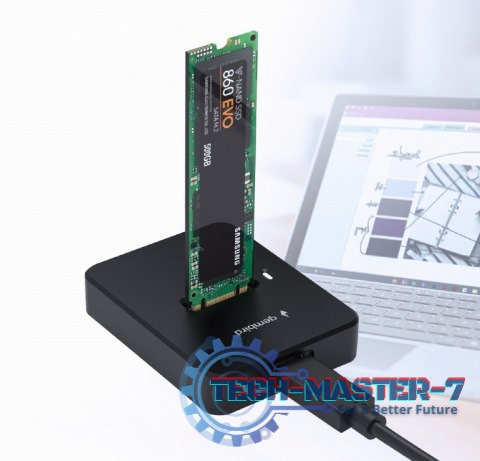 Stacja dokujaca dysków M.2 SATA i NVME USB-C Stacja dokujaca dysków M.2 SATA i NVME USB-C